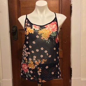 Sheer Floral Tank